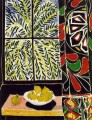Intérieur avec un rideau égyptien abstrait fauvisme Henri Matisse